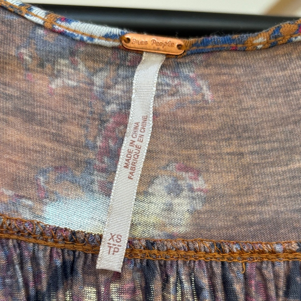 Free People Multicolor Paisley Wrap Blouse - Picture 3 of 5